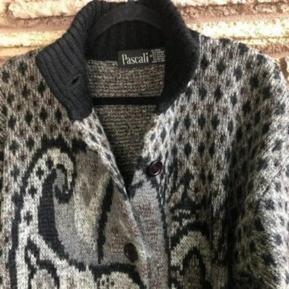 Vintage Gray Oversized Mohair Sloppy Cardigan - Picture 4 of 5